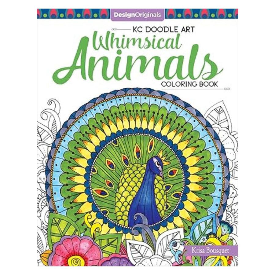Design Originals KC Doodle Art Whimsical Animals Coloring Book