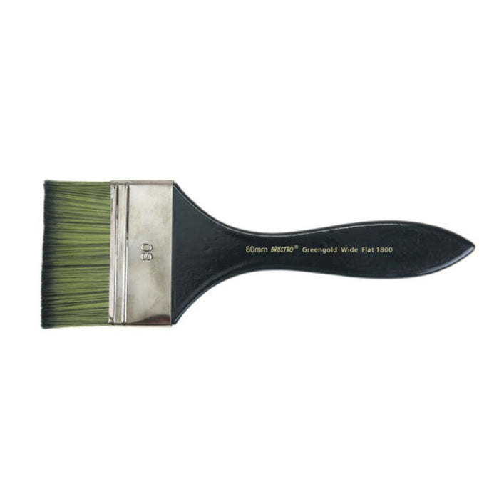 Brustro Artists Greengold Acrylic Brush Wide Flat Series 1800 (80MM)
