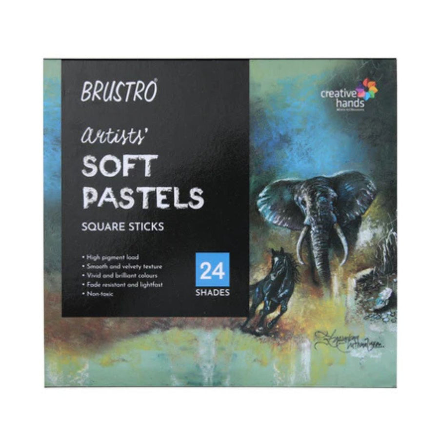 Brustro Artists' Soft Pastels Square Sticks (Set of 24)