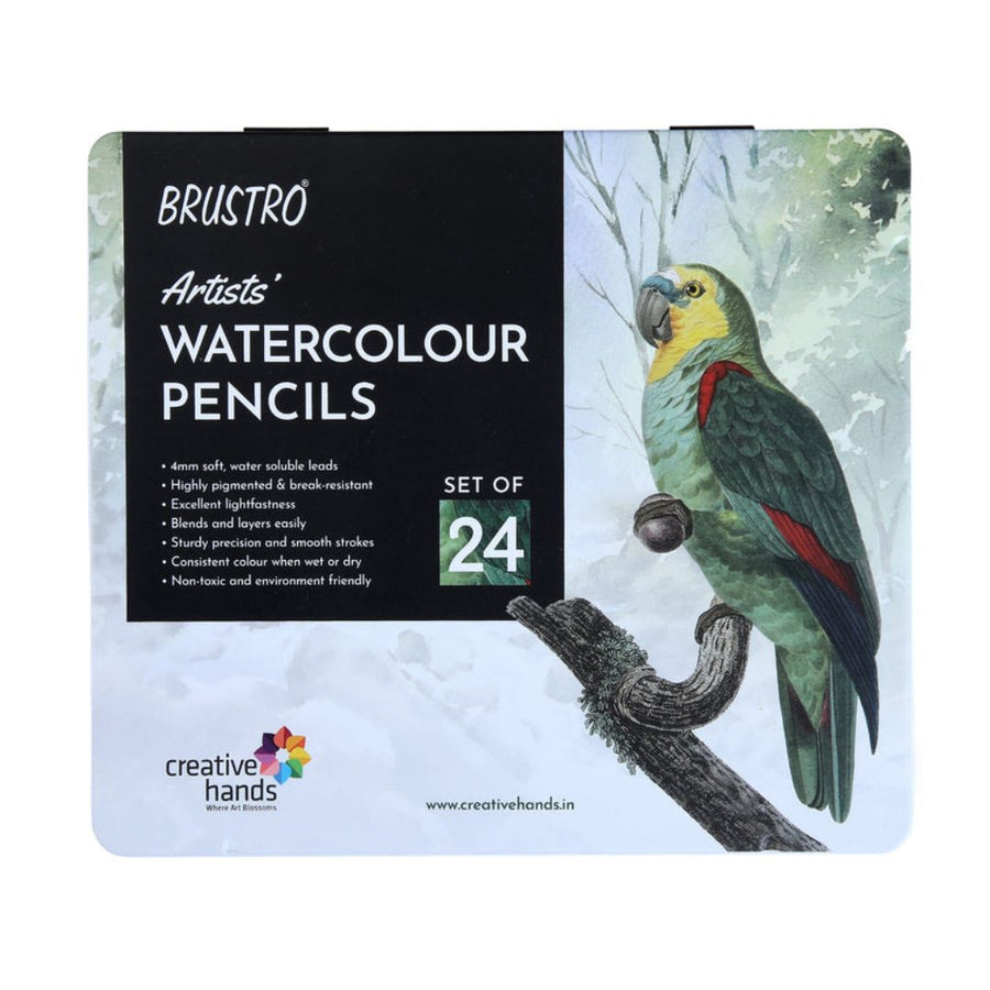 Brustro Artists' Watercolour Pencils - Set of 24