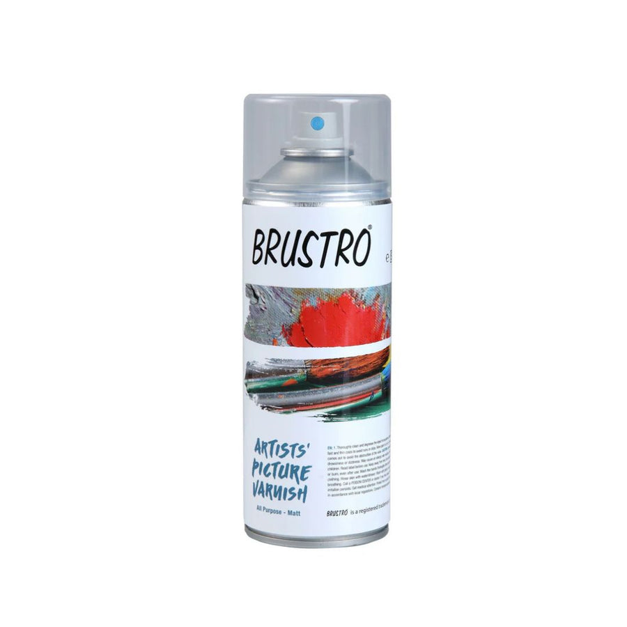 Brustro Artists’ Picture Varnish Spray – 400ml Matte Finish