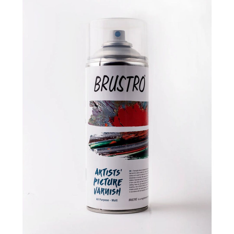 Brustro Artists’ Picture Varnish Spray – 400ml Matte Finish