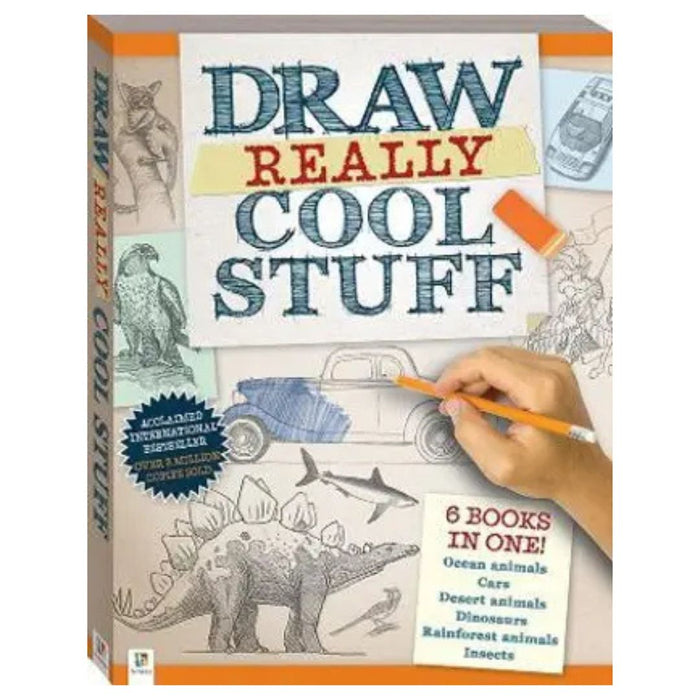 Draw Really Cool Stuff – 6-in-1 Drawing Guide for Kids & Beginners