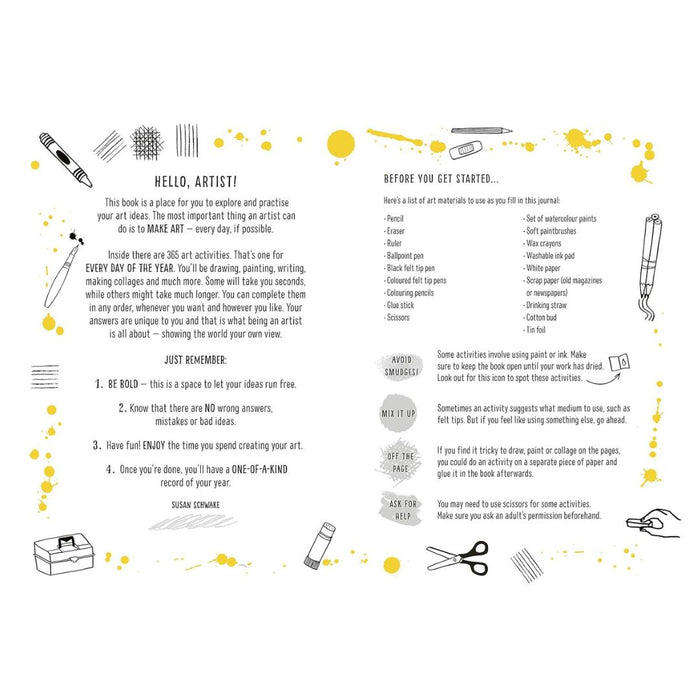 Be an Artist Every Day by Susan Schwake – 365 Creative Art Activities