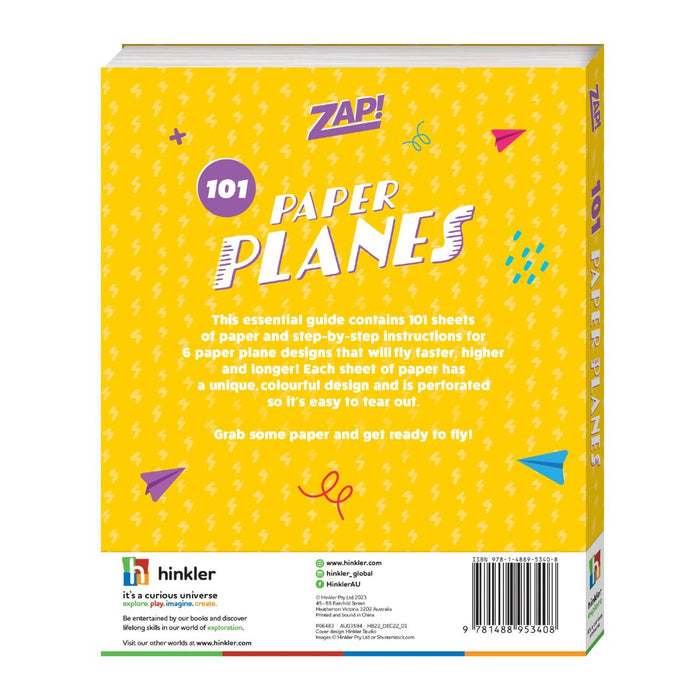 101 Paper Planes by Dean Mackey – Fold & Fly Kit with 101 Sheets