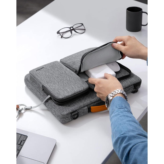 tomtoc Defender-A42 Laptop Briefcase – 13.5–14 Inch - Grey