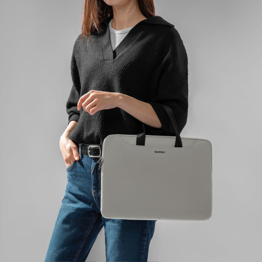 Tomtoc TheHer-A21 Laptop Handbag – 13.5–14 Inch, Gray
