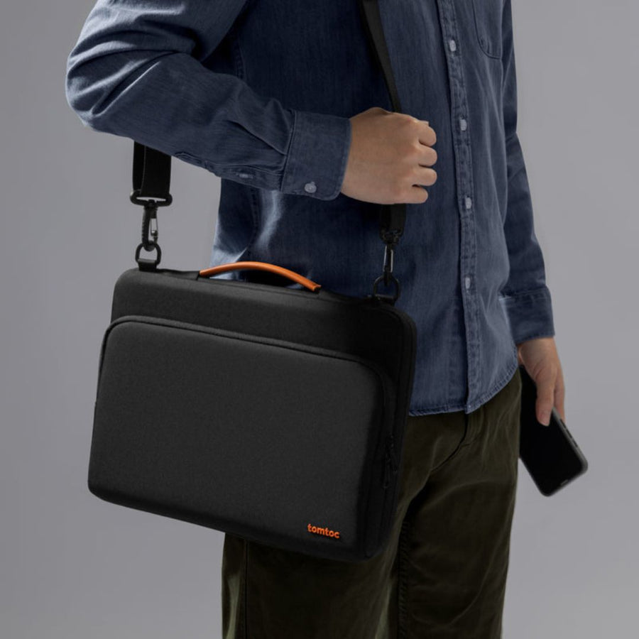 Tomtoc Defender-A40 Laptop Shoulder Bag – 13.5–14 Inch, Black