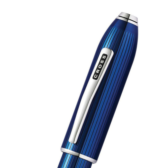Cross Peerless 125 Rollerball Pen – Translucent Quartz Blue CT