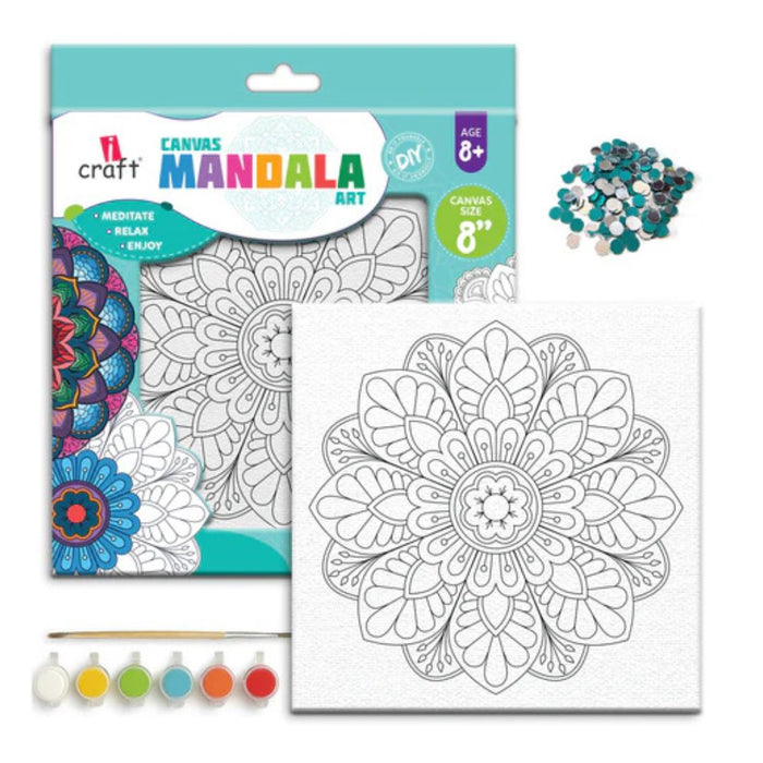 iCraft Canvas Mandala Art – Inner Radiance Mandala 01