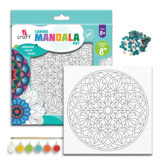 iCraft Canvas Mandala Art – Zen Petal Mandala 03