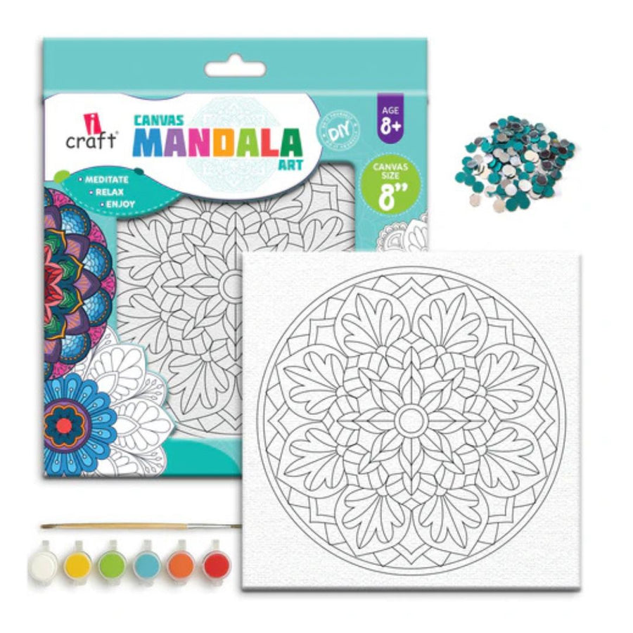 iCraft Canvas Mandala Art – Zen Petal Mandala 03