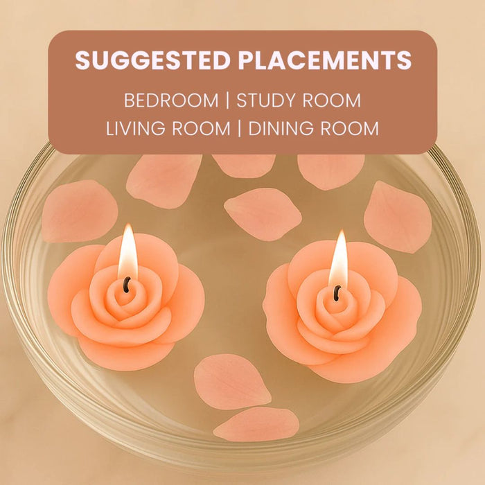 IRIS Peach Pomegranate Aromatic Floating Candles