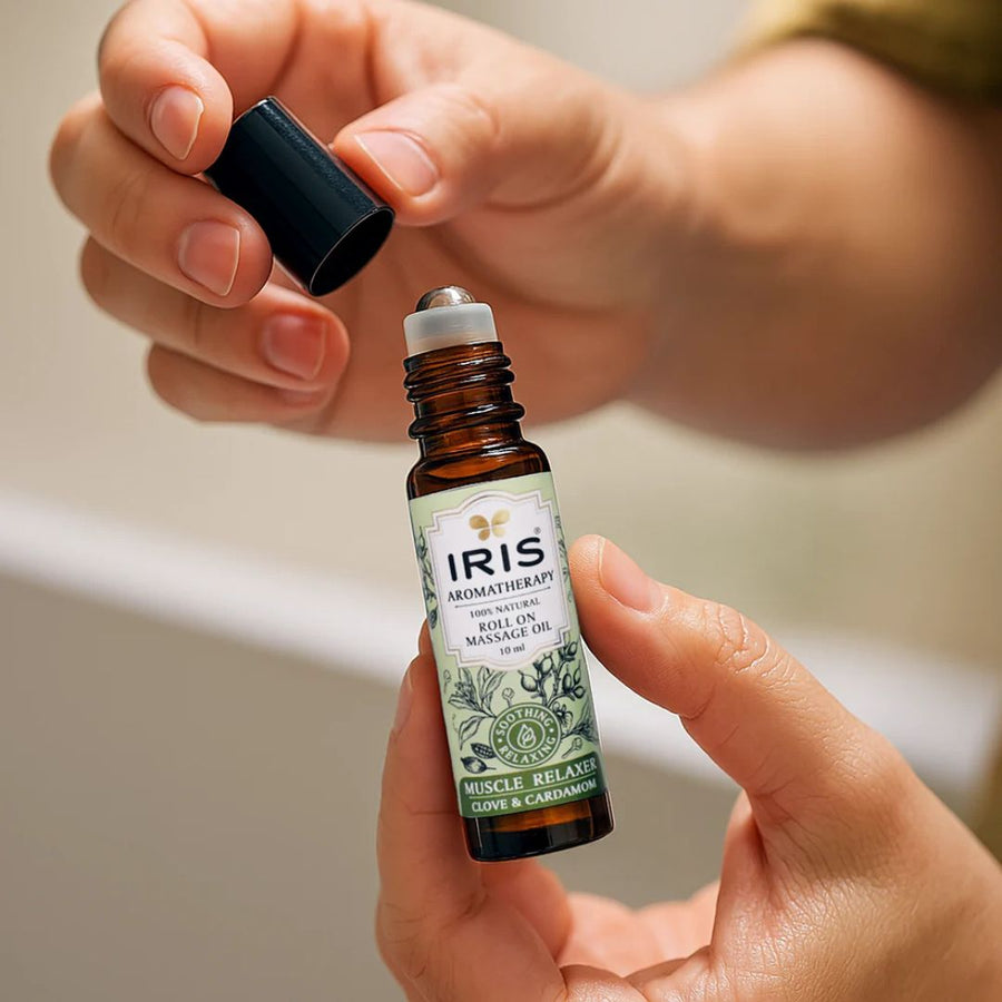 IRIS Aromatherapy Muscle Relaxer Roll-On Massage Oil - 10ml