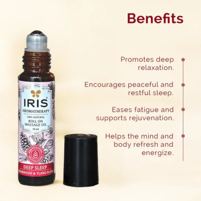 IRIS Aromatherapy Deep Sleep Roll-On Massage Oil - 10ml