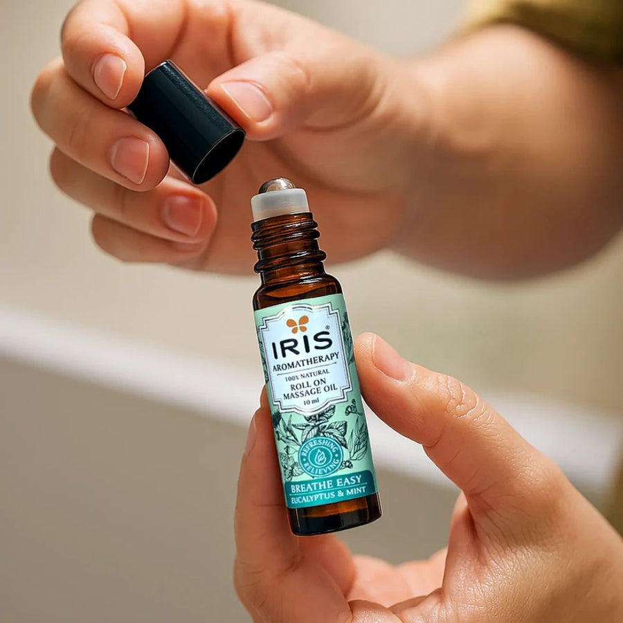 IRIS Aromatherapy Breathe Easy Roll-On Massage Oil - 10ml