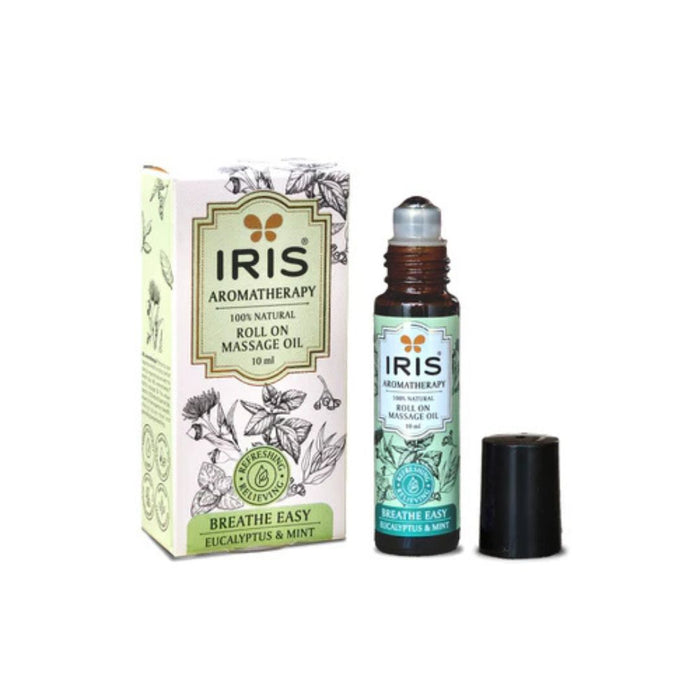 IRIS Aromatherapy Breathe Easy Roll-On Massage Oil - 10ml