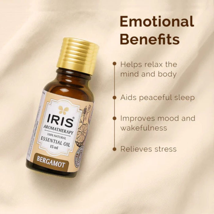 IRIS Aromatherapy Bergamot Essential Oil - 15ml
