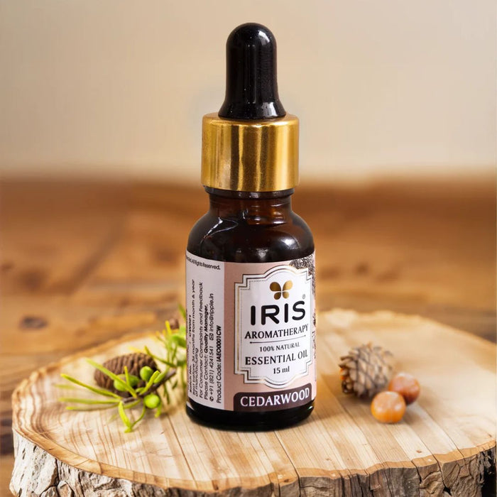 IRIS Aromatherapy Cedarwood Essential Oil – 15ml