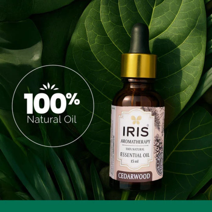 IRIS Aromatherapy Cedarwood Essential Oil – 15ml