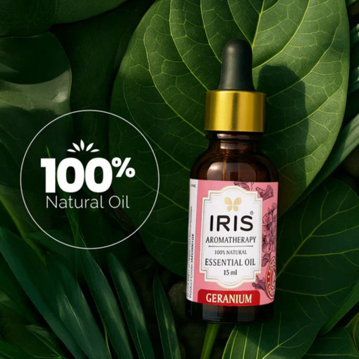 IRIS Aromatherapy Geranium Essential Oil - 15ml