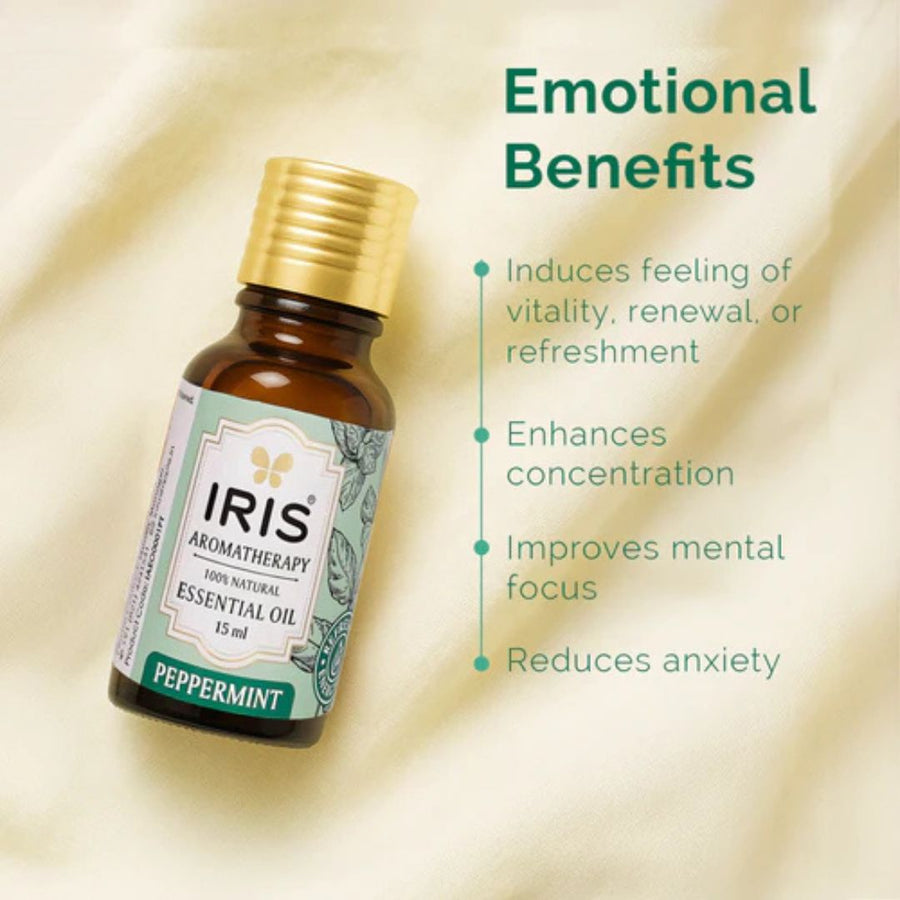 IRIS Aromatherapy Peppermint Essential Oil - 15ml
