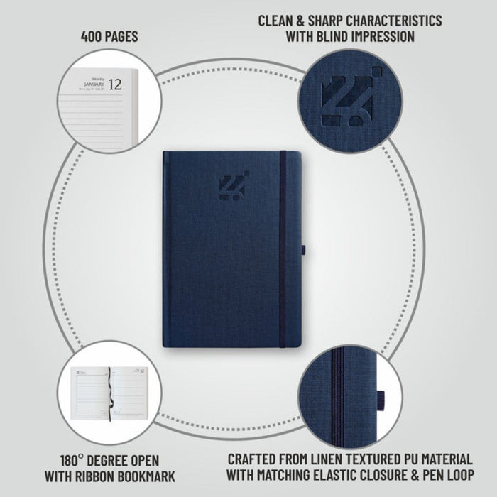 Anupam Blaze 2026 Diary – Dated Daily Planner