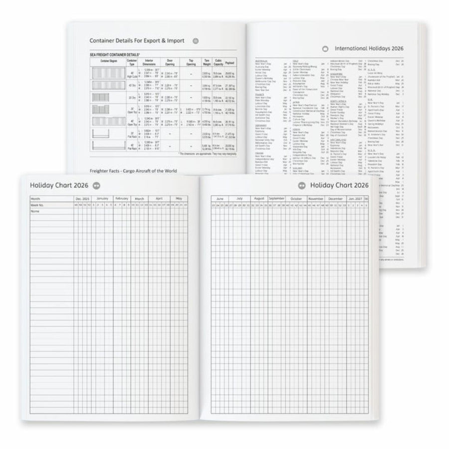 Anupam Blaze 2026 Diary – Dated Daily Planner
