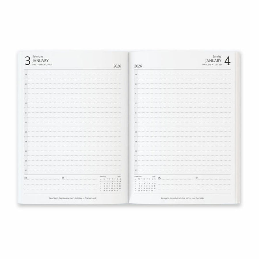 Anupam Blaze 2026 Diary – Dated Daily Planner