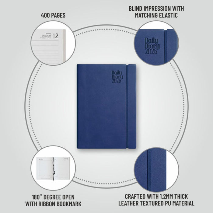 Anupam Flxy 2026 Diary – Dated Daily Planner