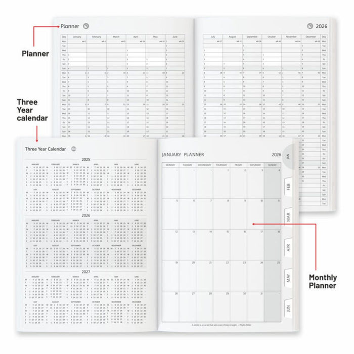 Anupam Merito 2026 Diary – Dated Daily Planner
