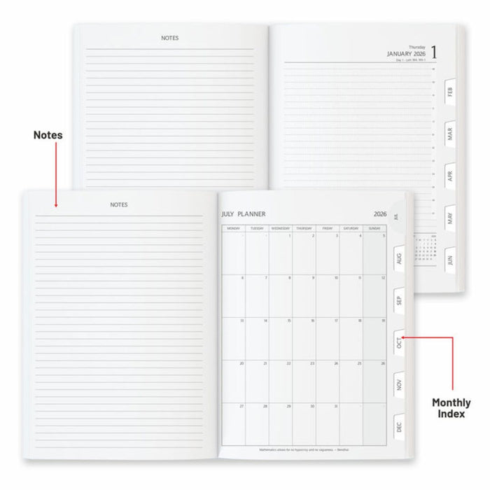 Anupam Merito 2026 Diary – Dated Daily Planner