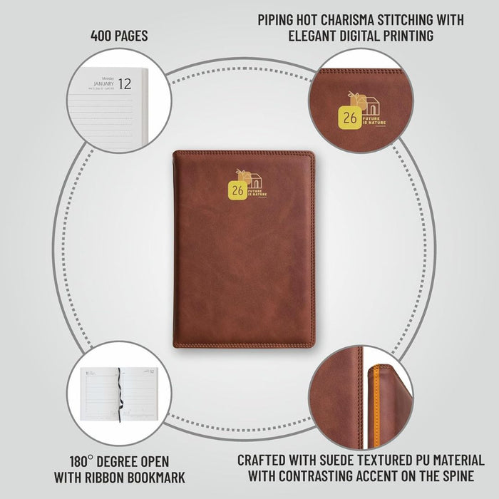 Anupam Accent 2026 Diary – Dated Daily Planner