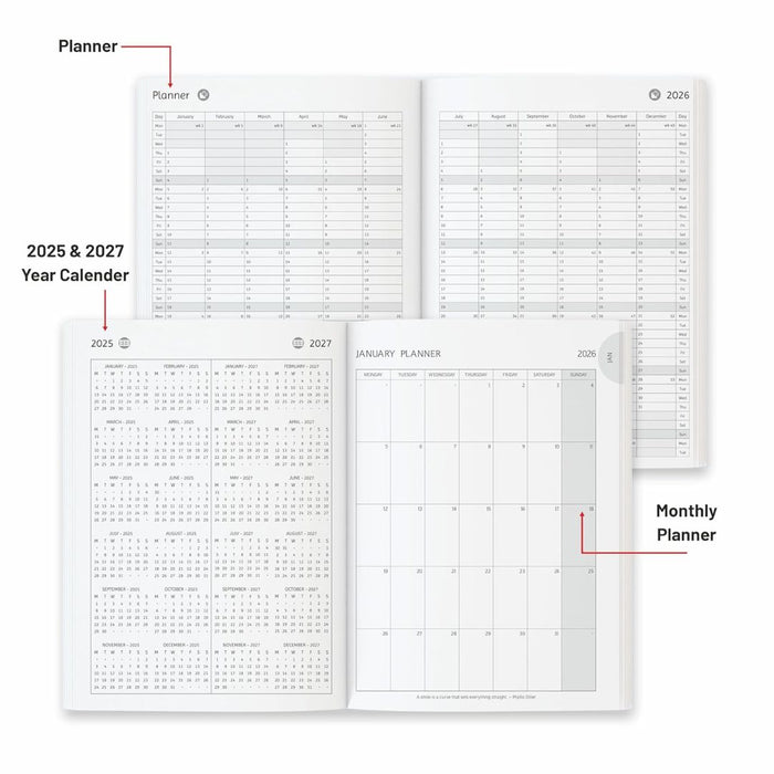 Anupam Crest 2026 Diary – Dated Daily Planner