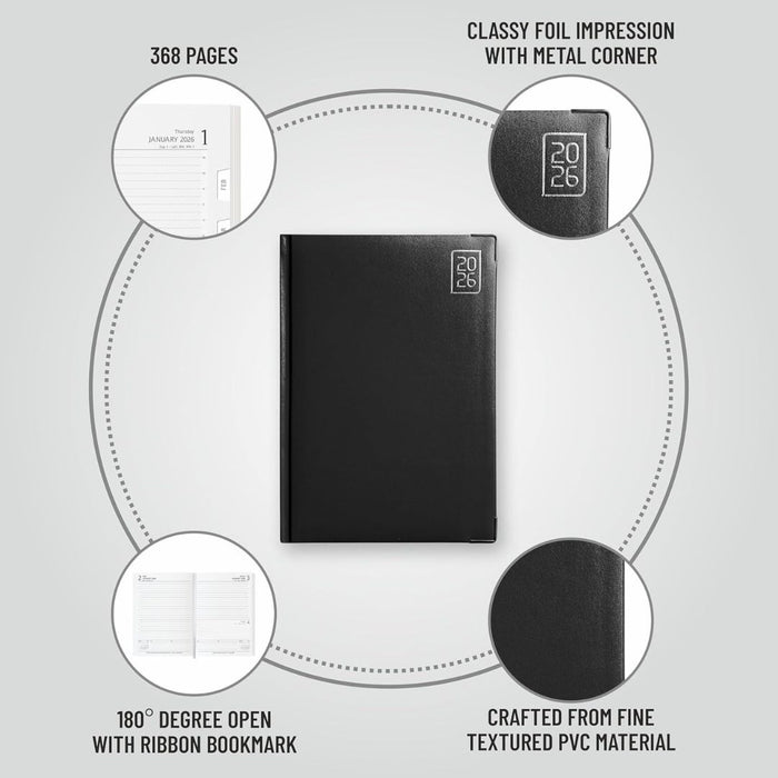 Anupam Fash 2026 Diary – Dated Daily Planner