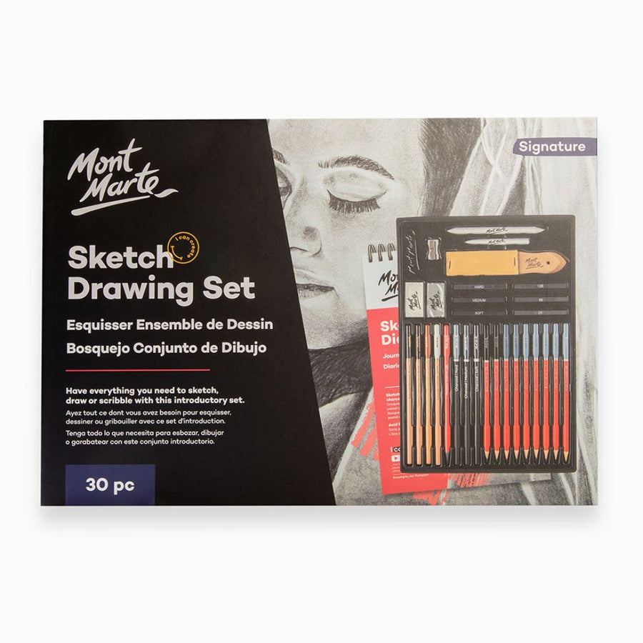 Mont Marte Sketch Drawing Set – Signature 30pc