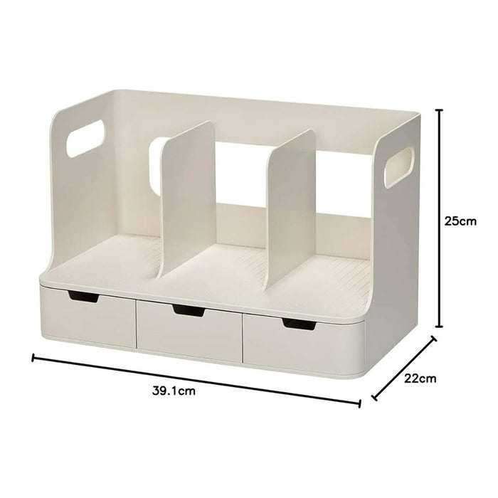 LITEM OLIO Book Rack with 3 Drawers