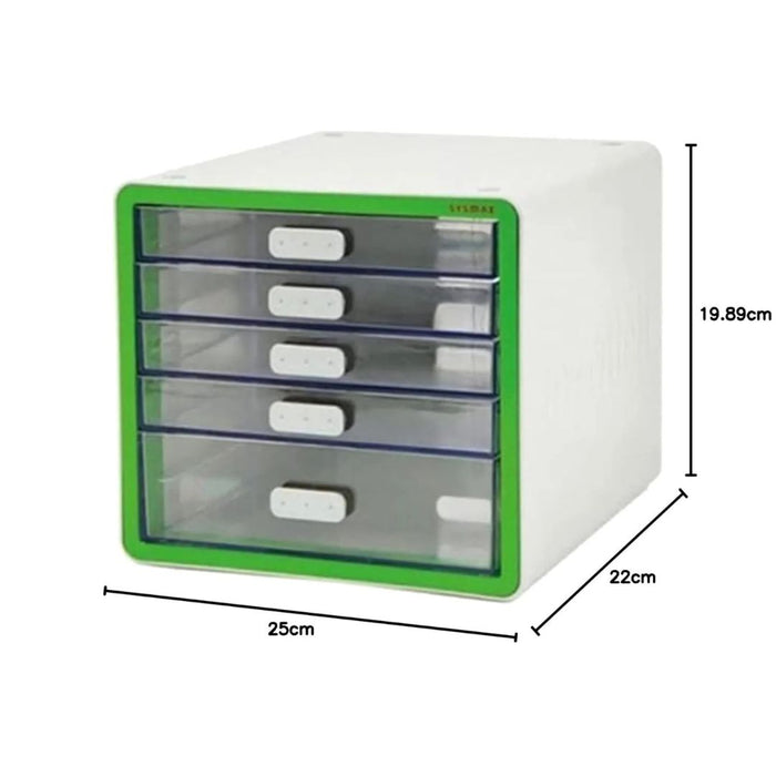 LITEM Sysmax My-Mini Multi Cabinet 5-Drawer Desk Organizer