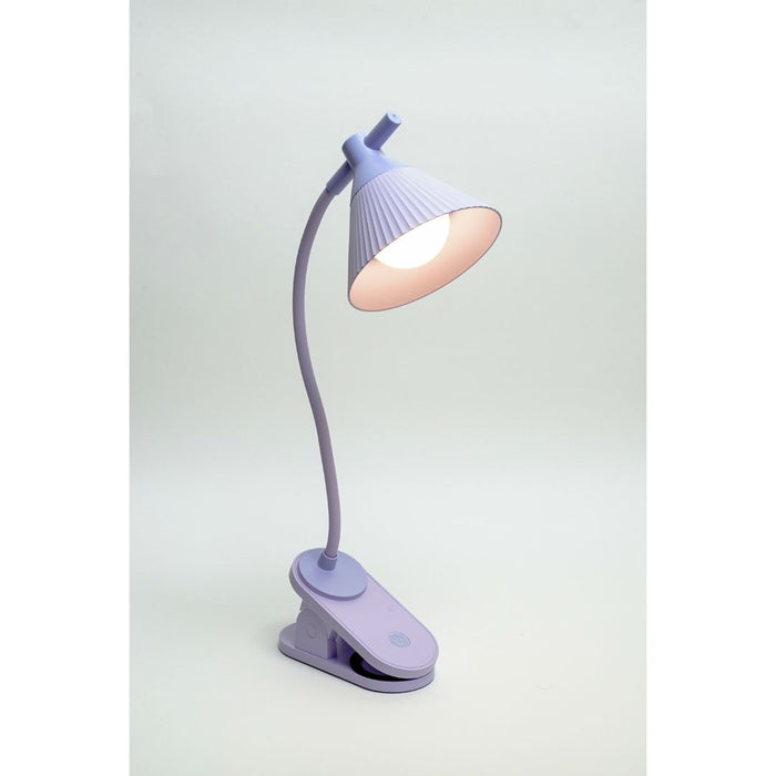 LONGDA - Clip-on Charging Desk Lamp - Lavender