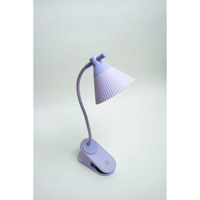 LONGDA - Clip-on Charging Desk Lamp - Lavender