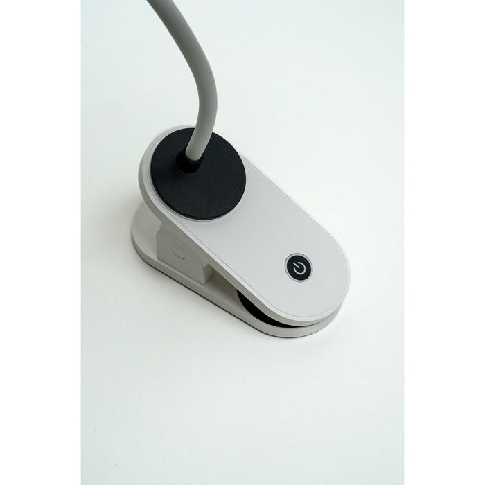 LONGDA - Clip-on Charging Desk Lamp - White