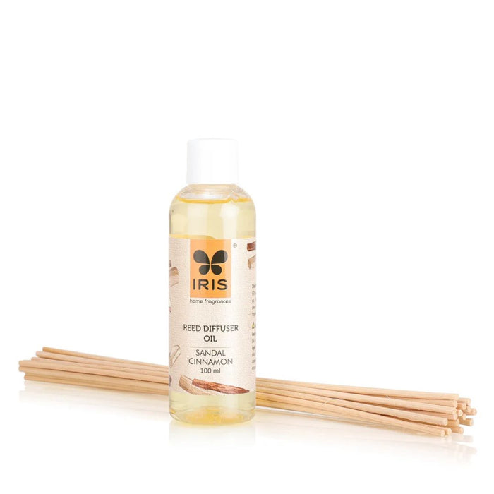 IRIS Sandal Cinnamon Reed Diffuser Refill Set - 100ml