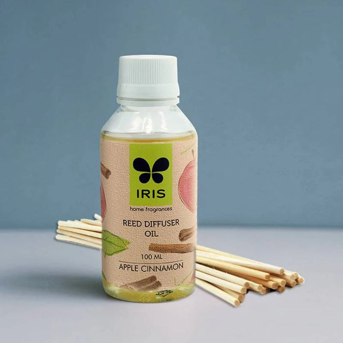 IRIS Apple Cinnamon Reed Diffuser Refill Set - 100ml
