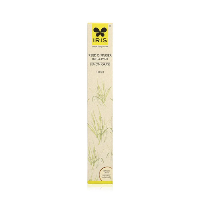 IRIS Lemongrass Reed Diffuser Refill Set - 100ml Oil