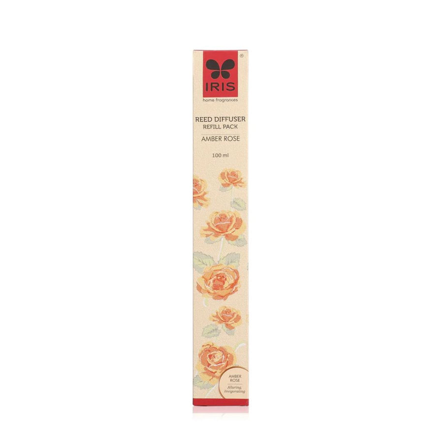 IRIS Amber Rose Reed Diffuser Refill Set – 100 ml Oil