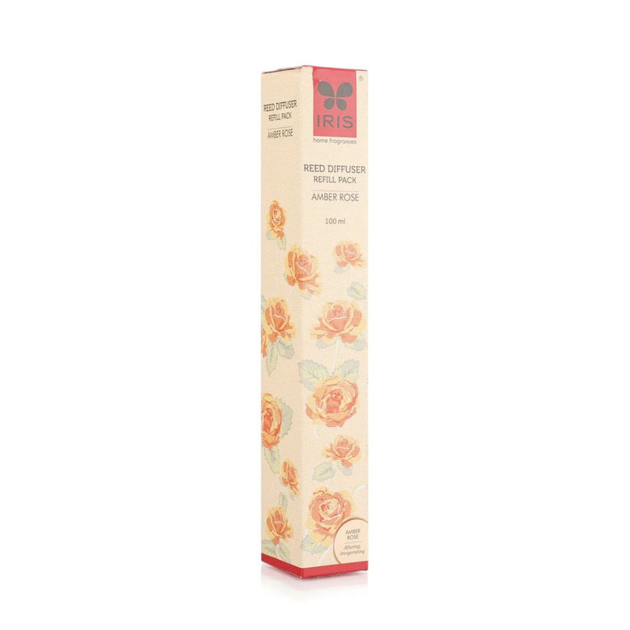IRIS Amber Rose Reed Diffuser Refill Set – 100 ml Oil