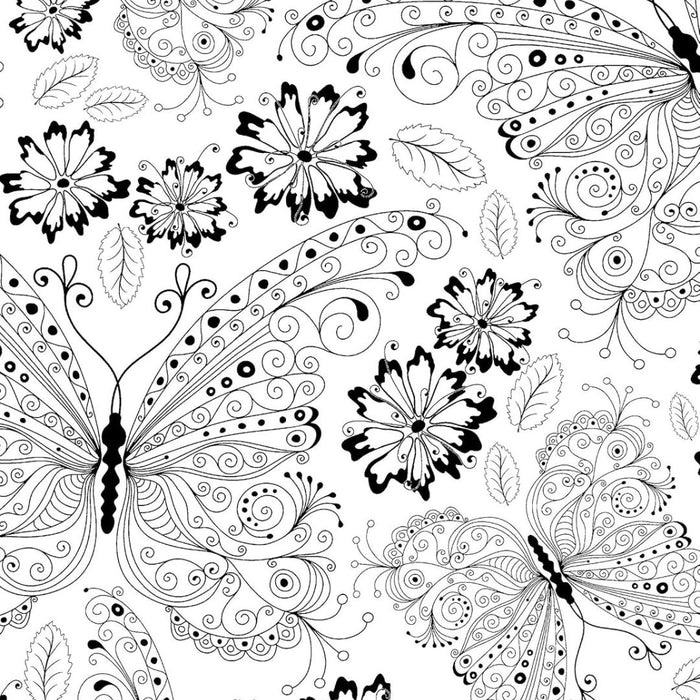 Butterflies – Just Add Color Series (Paperback)