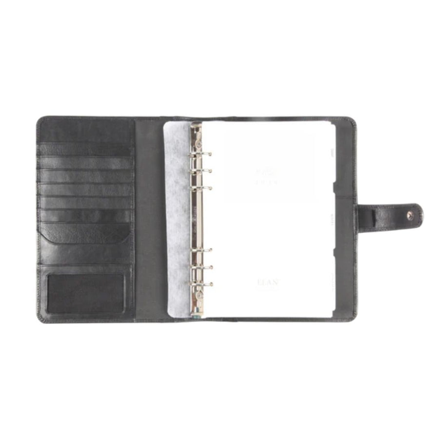 ELAN Leather Business Planner 2026 – Large Dated Organizer - Black
