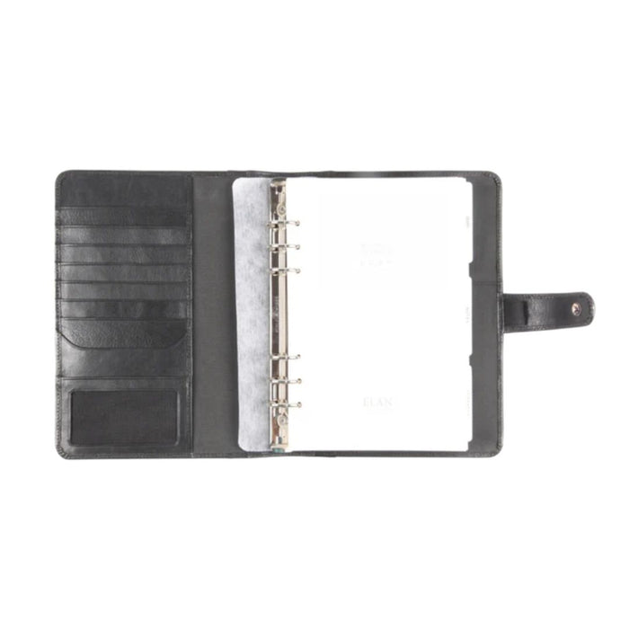 ELAN Leather Business Planner 2026 – Large Dated Organizer - Black