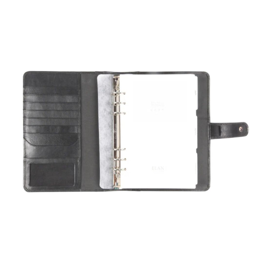 ELAN Leather Business Planner 2026 – Large Dated Organizer - Black